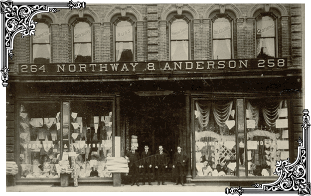 Northway & Anderson store exterior, 1898