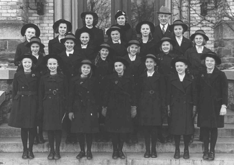 St. Hilda's College, England, girls at Alma College, St. Thomas, 1944
