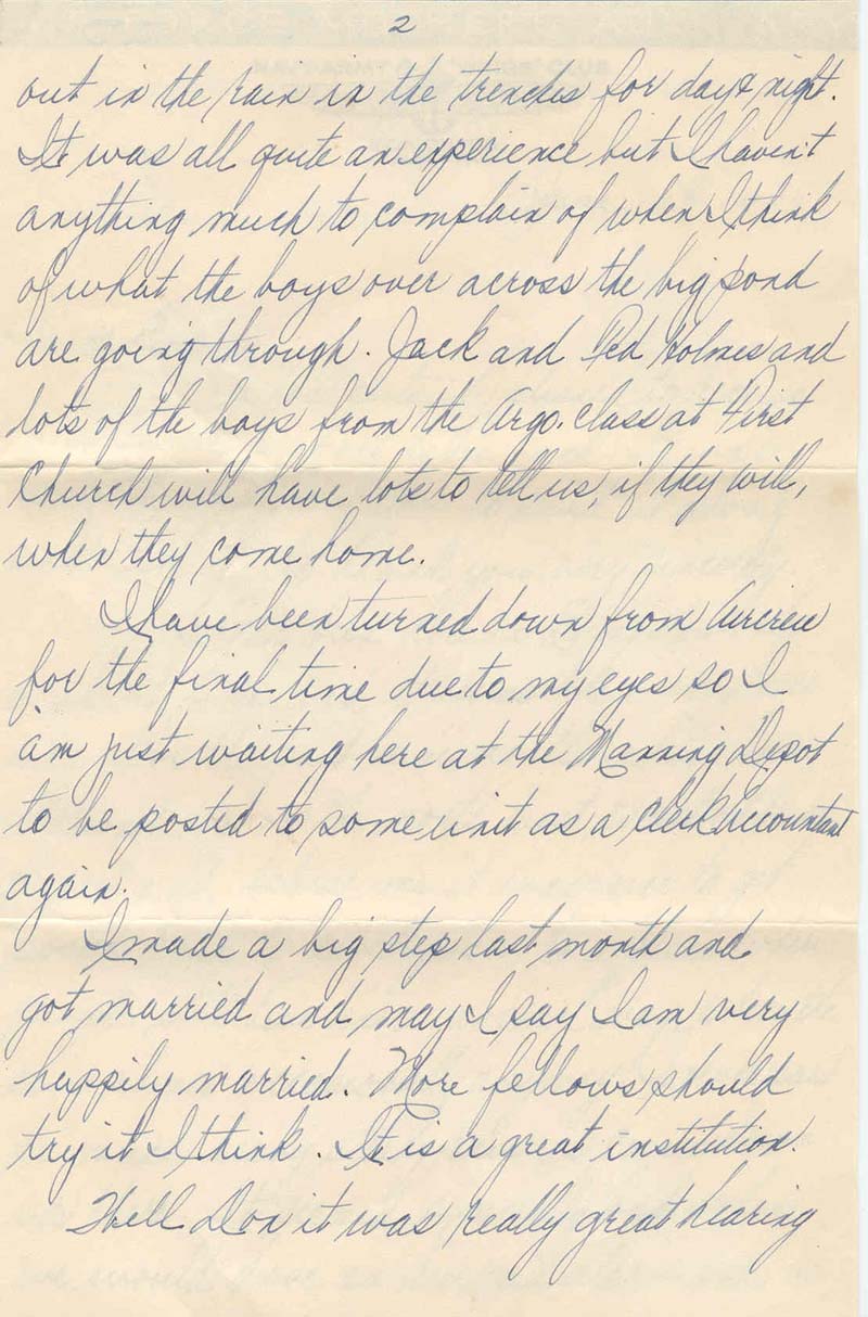 Corporal Carlyle R. Taylor to Donald Hume Anderson, June 17, 1943 (Page 2)