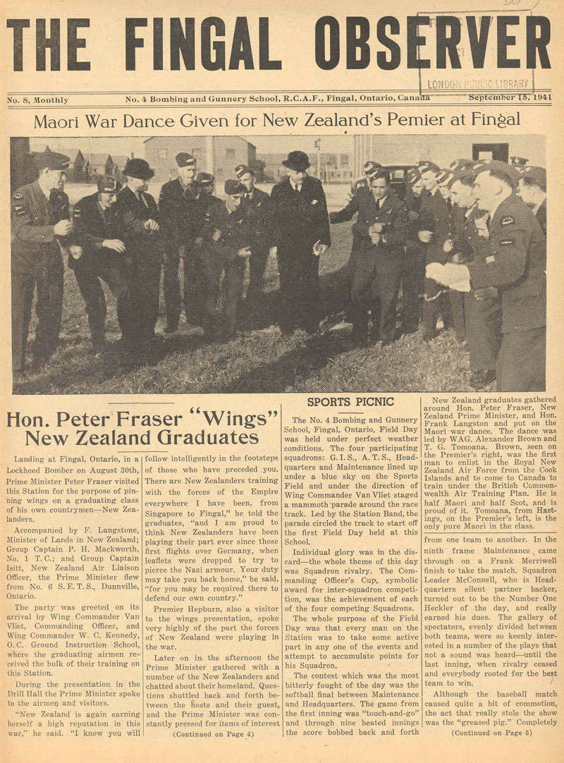 Fingal Observer: Sept 15, 1941