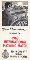 Invitation R5S2Sh6B1F57, Locall Committee for the 1960 International Plowing Match and Farm Machinery Demonstration Fonds, Elgin County Archvies